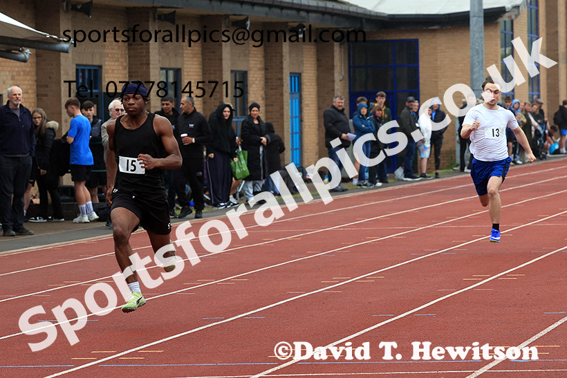 Boys 100 metres, 2025 Northumberland Schools Track and Fields, Wentworth, Hexham. Photo: David T. Hewitson/Sports for All Pics
